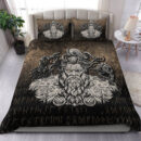 Ligerking Bedding Set - Norse Viking Mythology Allfather Odin Huginn Muninn Bedding Set A7