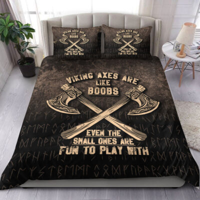 Ligerking Bedding Set - Viking Axes Are Like Boobs Bedding Set A7