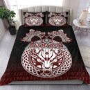 Ligerking Bedding Set - Ragnarok Fenrir,Valknut and Vegvisir Bedding Set A35