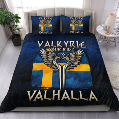 Ligerking Bedding Set - Valkyrie Your Ride to Valhalla Sweden Bedding Set A7
