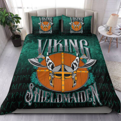 Ligerking Bedding Set - Viking ShieldMaiden Bedding Set A7