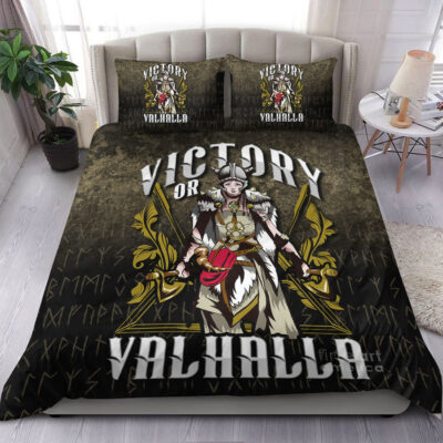Ligerking Bedding Set -Victory Or Valhalla Norse Myth Viking Historical Bedding Set A7