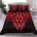 Ligerking Bedding Set - The Armor Of Viking - Red Version Bedding Set A7