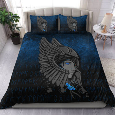 Ligerking Bedding Set -Valkyrie Queen Sigrun Viking Warrior Bedding Set A7