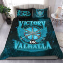 Ligerking Bedding Set - Victory Or Valhalla Cyan Style Bedding Set A7