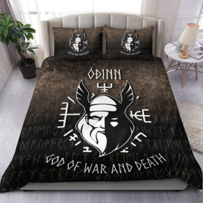 Ligerking Bedding Set - Odin God Of War And Death Bedding Set A7