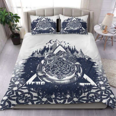 Ligerking Bedding Set - Ouroboros Celtic Style Bedding Set A35
