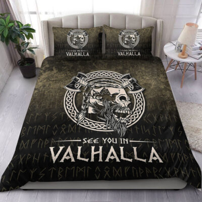 Ligerking Bedding Set - See You In Valhalla Viking Bedding Set A7