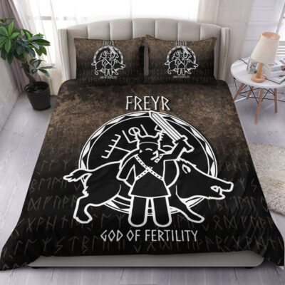 Ligerking Bedding Set - Freyr God Of Fertility Bedding Set A7