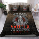 Ligerking Bedding Set -The Son Of My God Odin Viking Bedding Set A7