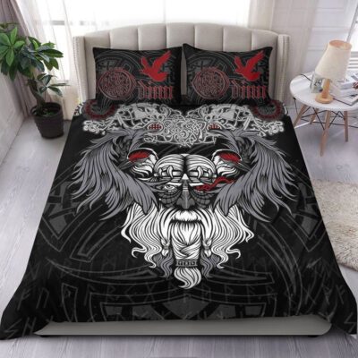 Ligerking Bedding Set - God Odin and His Raven Bedding Set A94