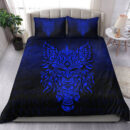 Ligerking Bedding Set - Odin The Allfather Asgard God And Chief Of Aesir - Blue Version Bedding Set A7