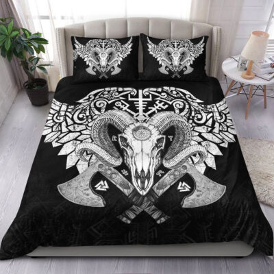 Ligerking Bedding Set - Ram Skull Bedding Set A35