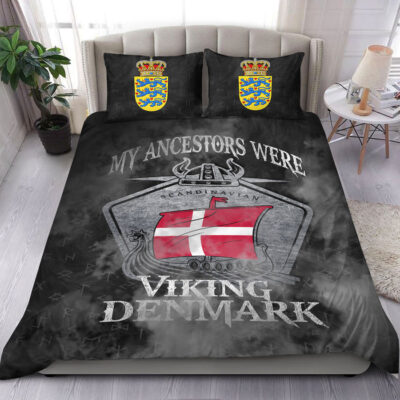 Ligerking Bedding Set - Viking Denmark Drakka Scandinavian Bedding Set A31