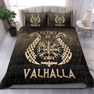 Ligerking Bedding Set - Victory or Valhalla - Gold Version Bedding Set A7