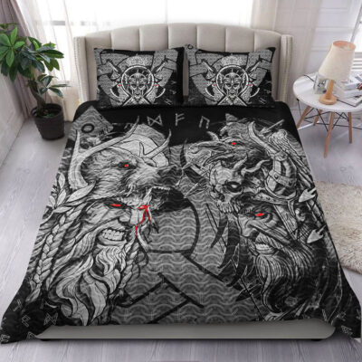 Ligerking Bedding Set - Norse Warrior Berserker Bedding Set A94
