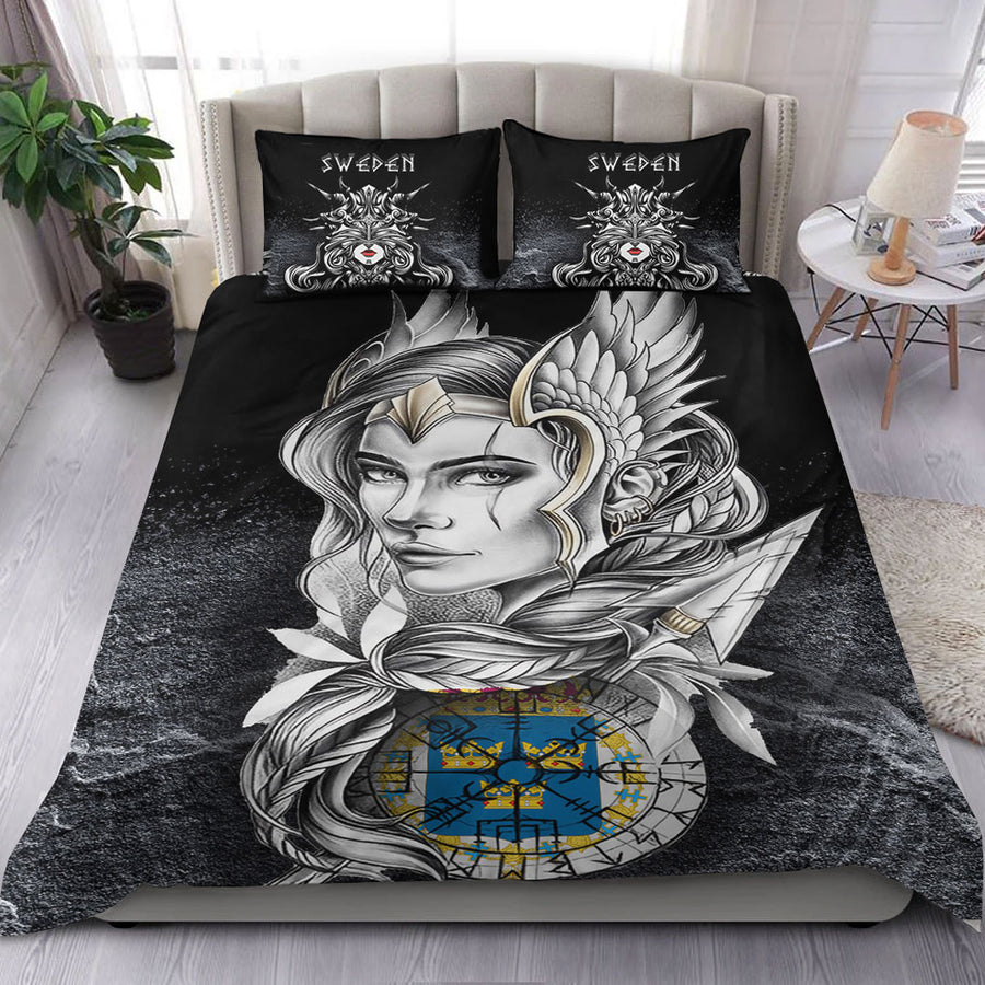 Ligerking Bedding Set - Valkyries Sweden Viking Country Bedding Set A7