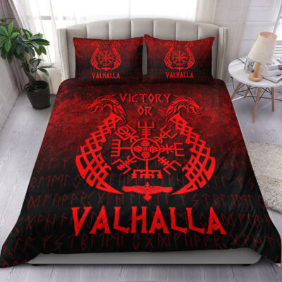 Ligerking Bedding Set - Victory or Valhalla - Red Version Bedding Set A7