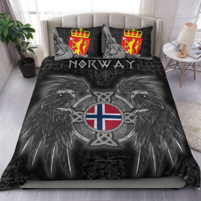 Ligerking Bedding Set - Norway Viking Raven Bedding Set A95