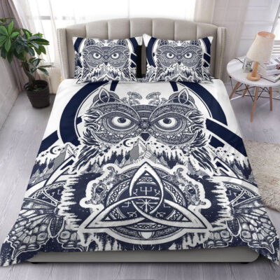 Ligerking Bedding Set - Viking Owl Celtic Bedding Set A35
