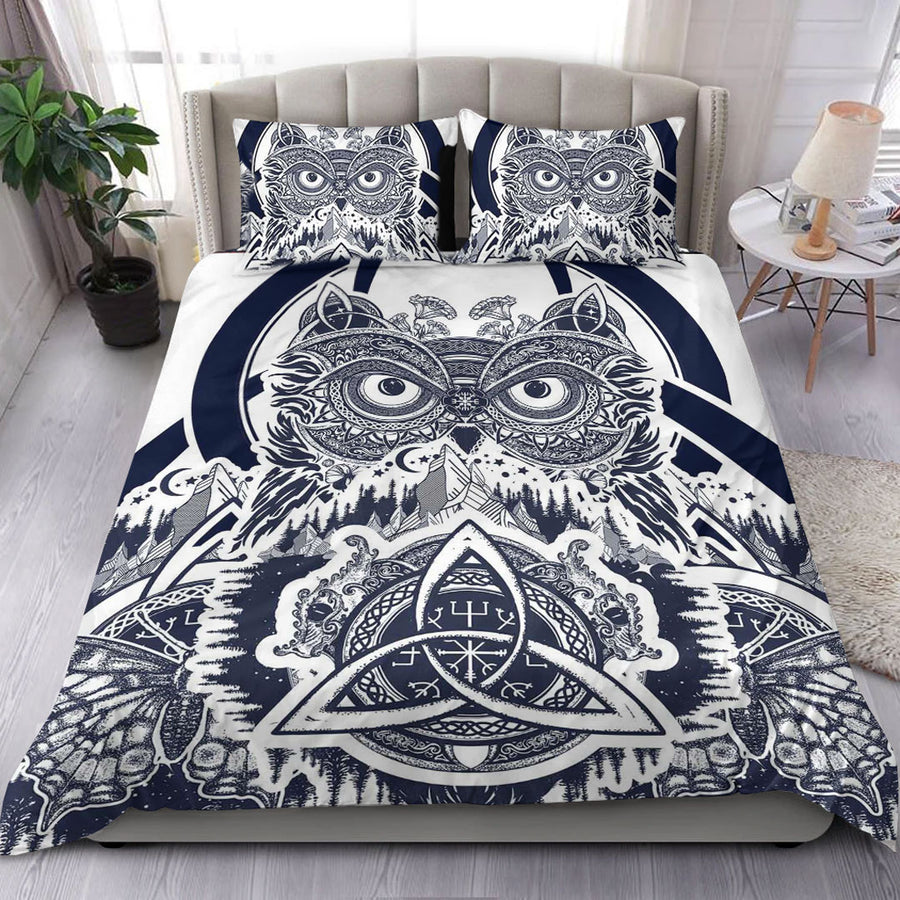 Ligerking Bedding Set - Viking Owl Celtic Bedding Set A35