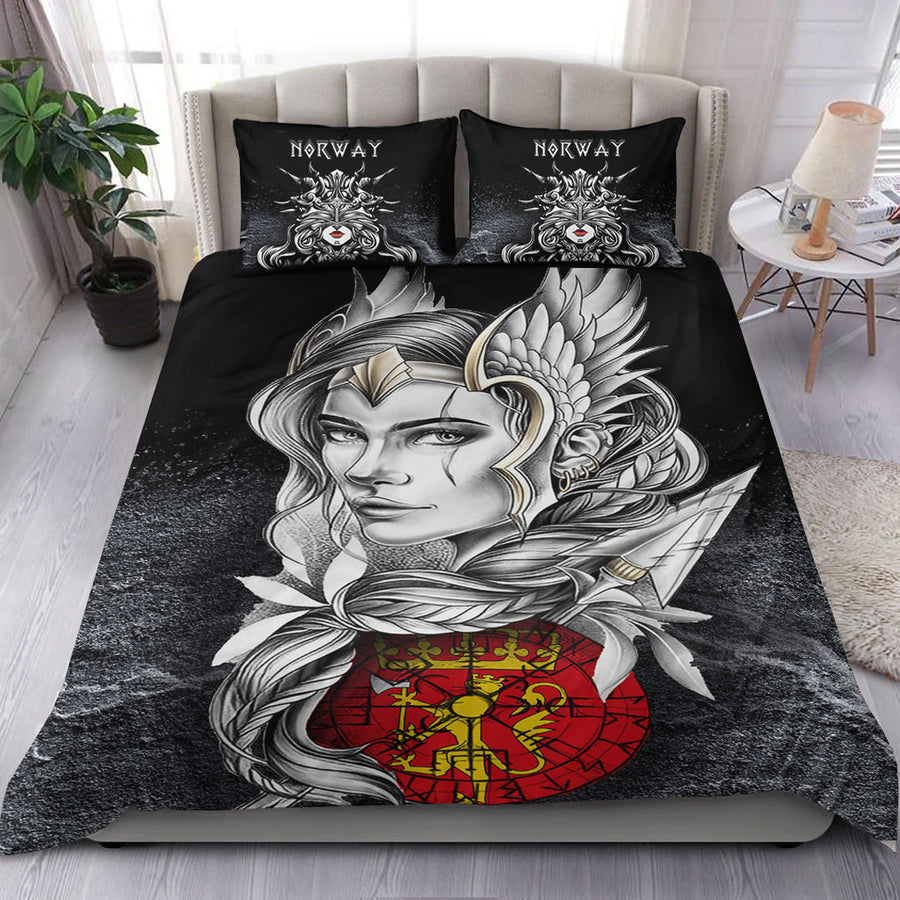 Ligerking Bedding Set - Valkyries Norway Viking Country Bedding Set A7