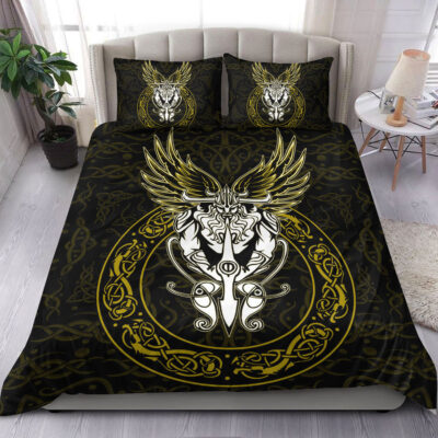 Ligerking Bedding Set -OdinWing Viking Gold Bedding Set A95