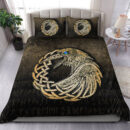 Ligerking Bedding Set - Vikings Raven - Gold Version Bedding Set A7