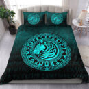 Ligerking Bedding Set - Viking Wolf - Cyan Version Bedding Set A7