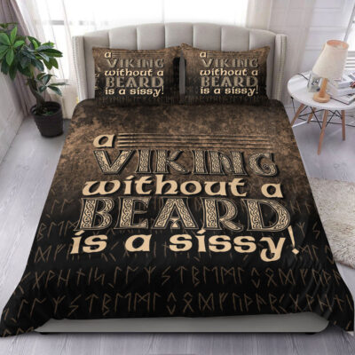 Ligerking Bedding Set - A Viking Without a Beard Is A Sissy! Bedding Set A7