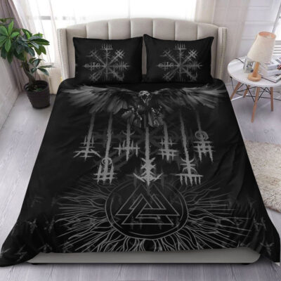 Ligerking Bedding Set - Raven and Valknut Bedding Set A94