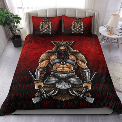 Ligerking Bedding Set - Berserker Viking Warrior Valhalla Bedding Set A7