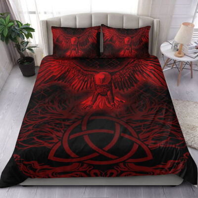 Ligerking Bedding Set - Raven Tree Cletic Red Bedding Set A95