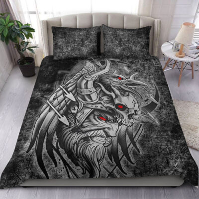 Ligerking Bedding Set - Odin Viking Raven Of Odin Viking Bedding Set A95