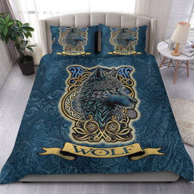 Ligerking Bedding Set - Wolf Celtic Style Bedding Set A35