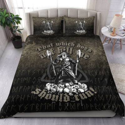 Ligerking Bedding Set - That Which Does Not Kill Me Should Run! Bedding Set A7