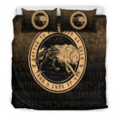 Ligerking Bedding Set - Wolf Of Odin - Gold Version Bedding Set A7
