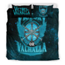 Ligerking Bedding Set - Victory Or Valhalla Cyan Style Bedding Set A7
