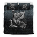 Ligerking Bedding Set - Victory or Valhalla Drakkar Bedding Set A7