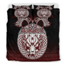 Ligerking Bedding Set - Ragnarok Fenrir,Valknut and Vegvisir Bedding Set A35
