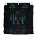 Ligerking Bedding Set - Raven and Valknut Cyan Style Bedding Set A94