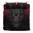 Ligerking Bedding Set -Fenrir-Wolf---Viking-Symbol---Norse-Mythologie Bedding Set A7