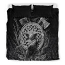 Ligerking Bedding Set - Celtic Raven Axe Viking Bedding Set A95
