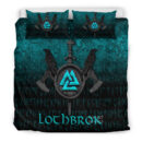 Ligerking Bedding Set - Ragnar Lothbrok - Ragnar Lodbrok - Viking Warrior - Cyan Version Bedding Set A7