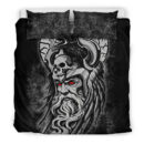 Ligerking Bedding Set - Raven Of Odin Viking Skull Viking Bedding Set A95
