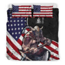 Ligerking Bedding Set - USA Warrior Brush Style Bedding Set A35