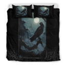 Ligerking Bedding Set - Raven and Viking Gothic Style Bedding Set A35