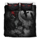 Ligerking Bedding Set - Angry Moon Wolf Bedding Set A31
