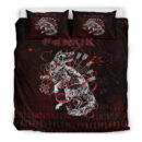 Ligerking Bedding Set - Fenrir and Arrow on Blood Background Bedding Set A35