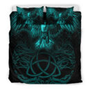 Ligerking Bedding Set - Raven Tree Cletic Turquoise Bedding Set A95